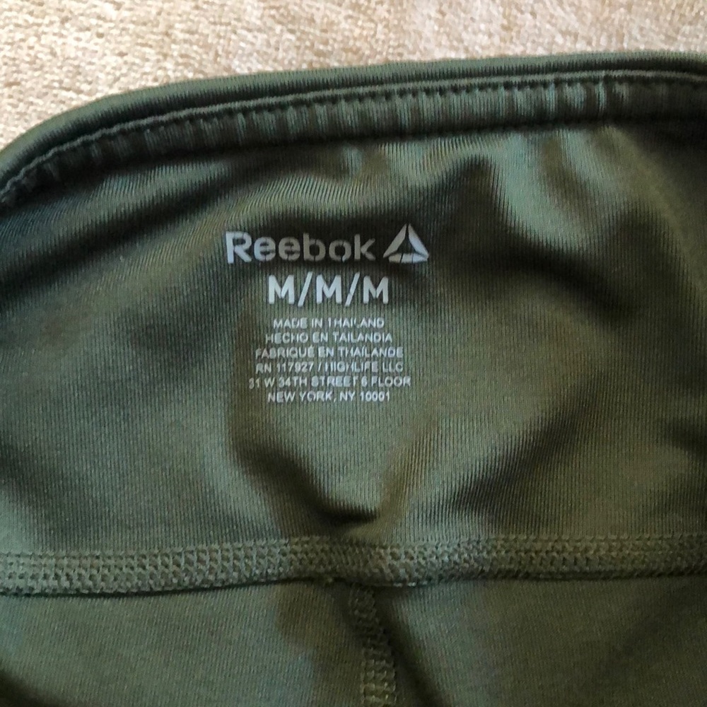 Reebok Olive Forest Green Full Length Legging M - Picture 3 of 6
